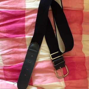 Navy blue softball belt